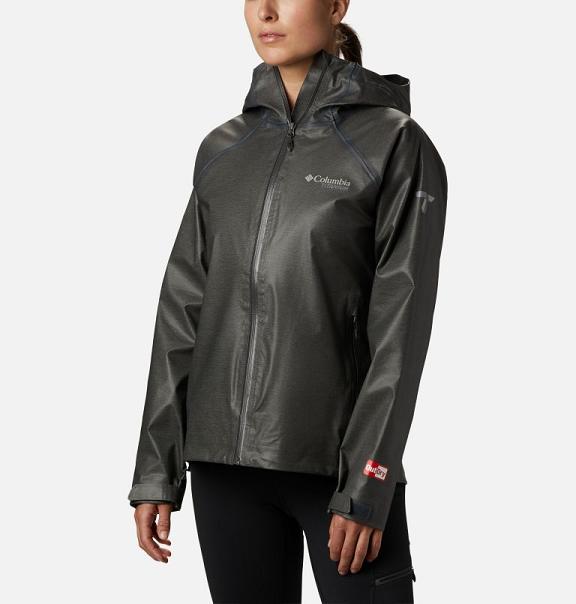 Columbia OutDry Ex Rain Jacket Black Grey For Women's NZ9583 New Zealand